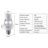 Interruptor de Luz com Sensor de Movimento - Soquete Lâmpada