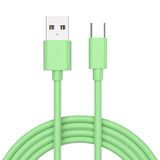 Cabo USB Tipo C (1 m - 2m), de silicone macio - carga rápida para Samsung, Xiaomi, Huawei