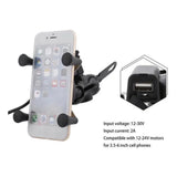 Suporte Universal de Celular para Motocicletas com carregador USB