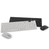 Kit Teclado e Mouse sem Fio Óptico