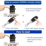 Kit de Receptor e Interruptor remoto sem fio